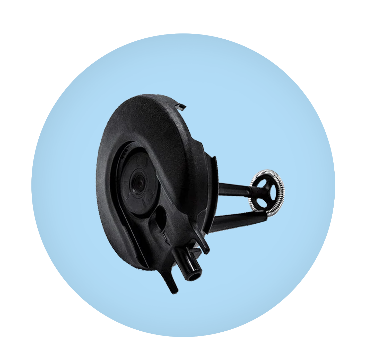 Lid with integrated milk frother