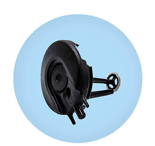 Lid with integrated milk frother